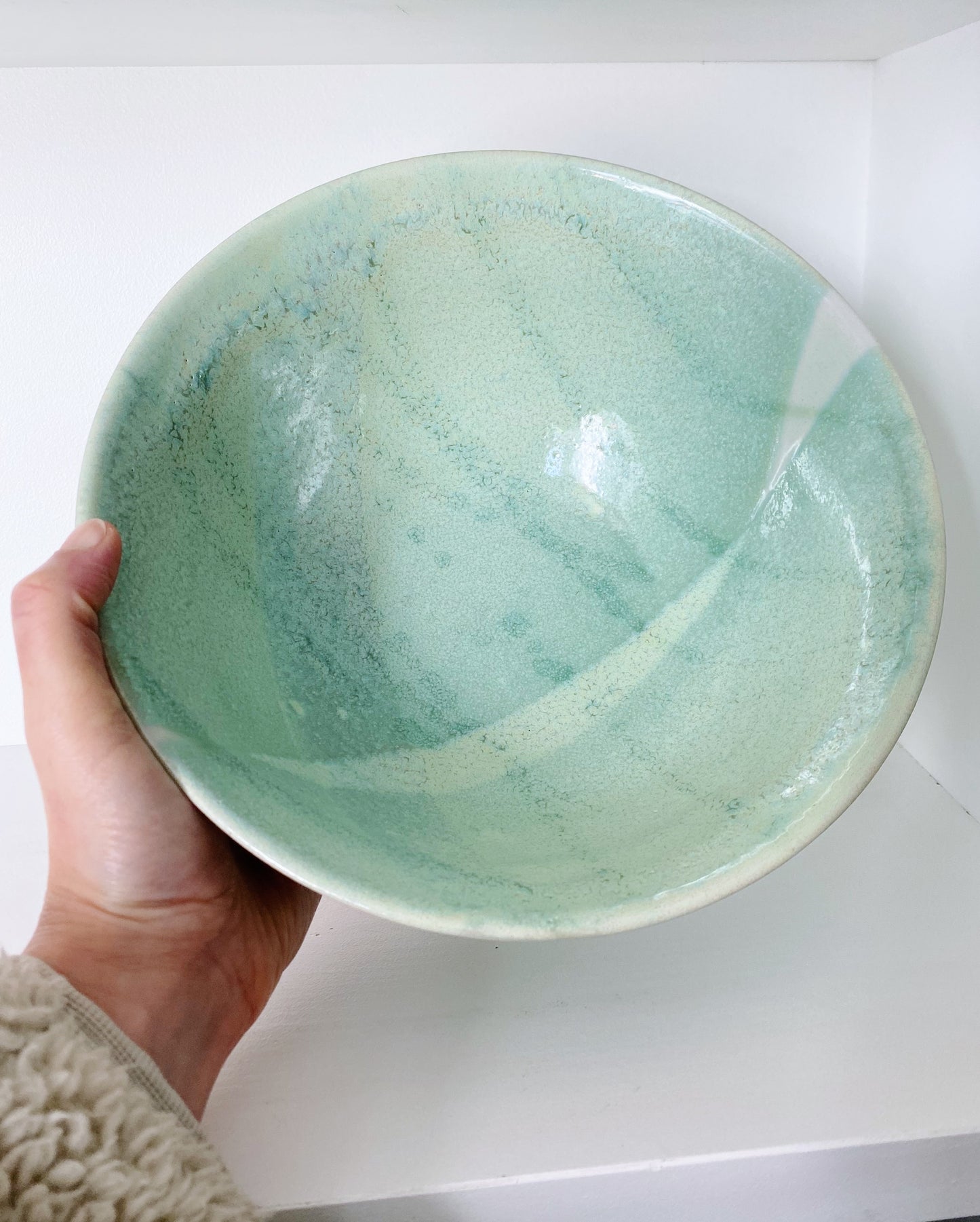 Large Salad Bowl - Pale Waters